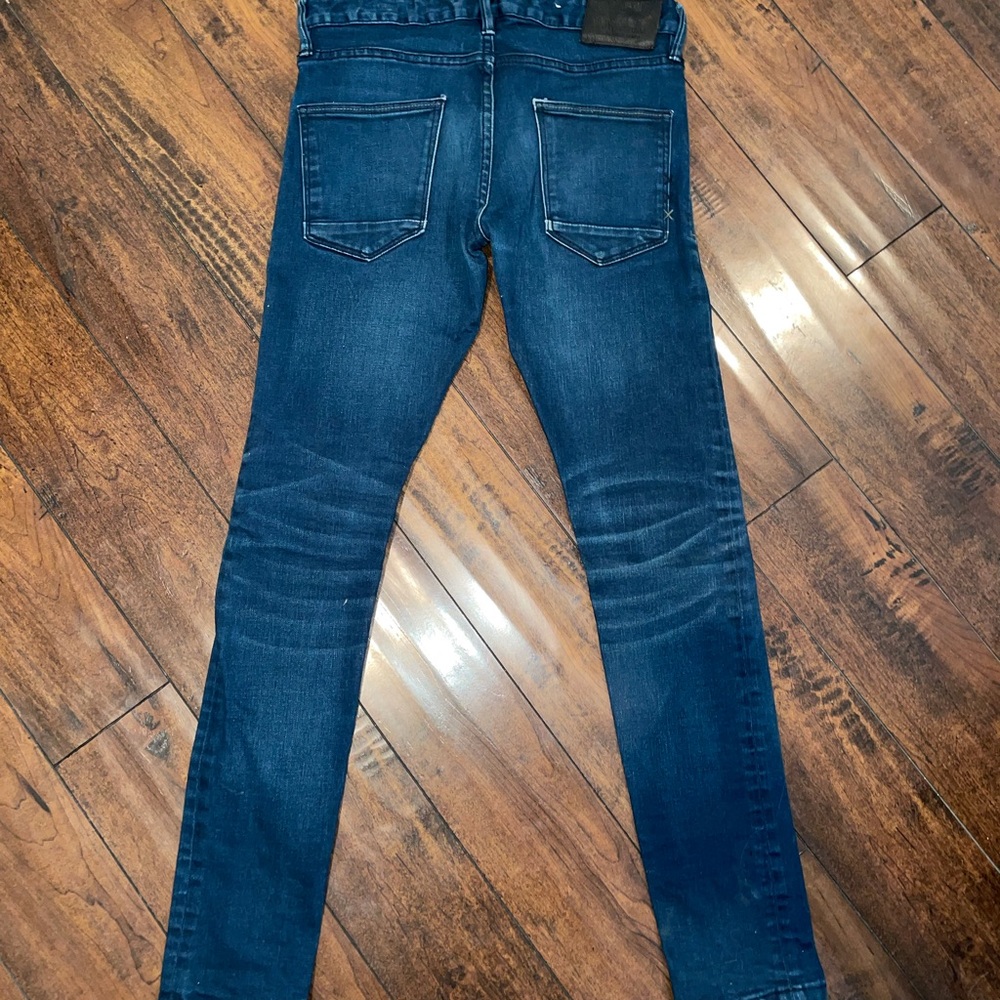 Scotch and soda skinny dark blue jeans